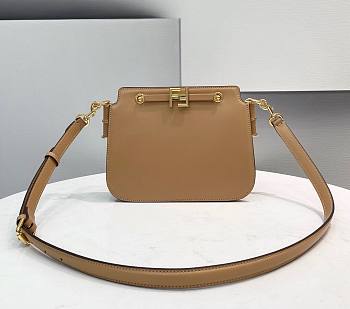 Fendi Touch beige leather bag 26.5cm
