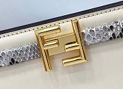 Fendi Touch white leather bag with snakeskin 26.5cm - 4