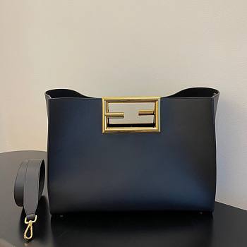 Fendi Way black leather bag 40cm
