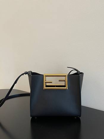 Fendi Way black leather bag 20cm