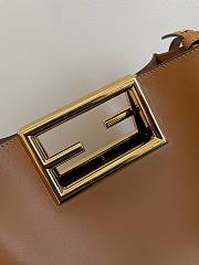 Fendi Way brown leather bag 20cm - 2