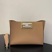 Fendi Way beige leather bag 40cm - 1