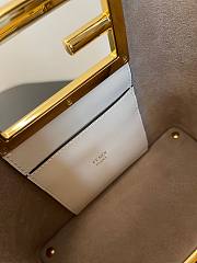 Fendi Way white leather bag 20cm - 5