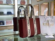 Chloe | Woody medium leather tote bag 37cm - 5