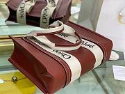 Chloe | Woody medium leather tote bag 37cm - 4