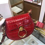 Chloe | Tess small bag embossed croco effect on red calfskin 20.5cm - 5