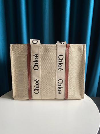 Chloe | Woody large tote bag in brown 45cm