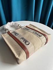 Chloe | Woody medium tote bag in brown 37cm - 3