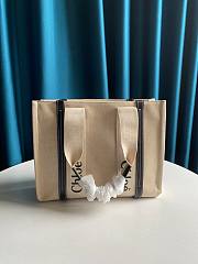 Chloe | Woody medium tote bag in black 37cm - 1