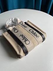 Chloe | Woody small tote bag in black 26.5cm - 4