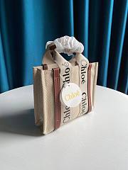 Chloe | Woody small tote bag in brown 26.5cm - 1