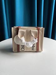 Chloe | Woody small tote bag in brown 26.5cm - 6