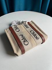 Chloe | Woody small tote bag in brown 26.5cm - 5