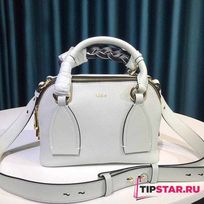 Chloe | Daria small bag in white 22cm - 1