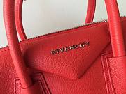 Givenchy Antigona bag in grained leather in red BB05118012 28/30cm - 3