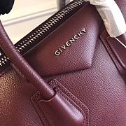 Givenchy Antigona bag in grained leather in plum red BB05118012 28/30cm - 5