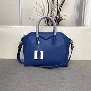 Givenchy Antigona bag in grained leather in blue BB05118012 28/30cm - 1