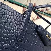 Givenchy Antigona shopping bag in crocodile effect leather in dark blue 34cm - 5