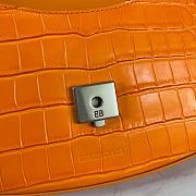 Balenciaga Ghost sling bag in orange shiny crocodile embossed calfskin 23cm - 4