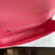 Balenciaga Ghost sling bag in pink shiny crocodile embossed calfskin 23cm - 5