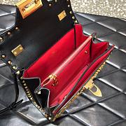 Valentino small Rockstud alcove grainy calfskin handbag with all-over studs 22cm - 4
