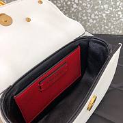 Valentino small Supervee crossbody calfskin bag in white 18cm - 4