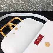 Valentino Supervee crossbody calfskin bag in white 26.5cm - 5