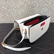 Valentino Supervee crossbody calfskin bag in white 26.5cm - 4