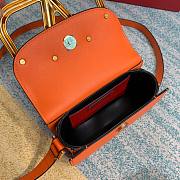 Valentino small Supervee crossbody calfskin bag in orange 18cm - 5