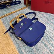 Valentino small Supervee crossbody calfskin bag in purple 18cm - 5