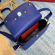 Valentino small Supervee crossbody calfskin bag in purple 18cm - 3