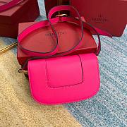 Valentino small Supervee crossbody calfskin bag in pink 18cm - 5