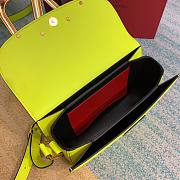 Valentino Supervee crossbody calfskin bag in yellow 26.5cm - 6