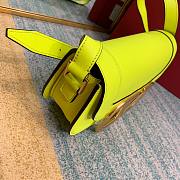 Valentino Supervee crossbody calfskin bag in yellow 26.5cm - 5