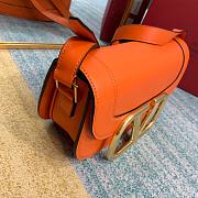 Valentino Supervee crossbody calfskin bag in orange 26.5cm - 5
