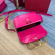 Valentino Supervee crossbody calfskin bag in pink 26.5cm - 3