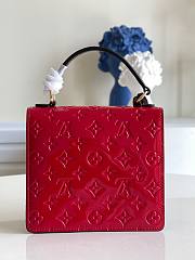 LV Spring street monogram vernis leather in scarlet M90505 17cm - 2