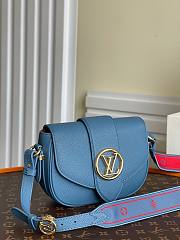 LV Pont 9 soft PM blue leather M58964 21cm - 4