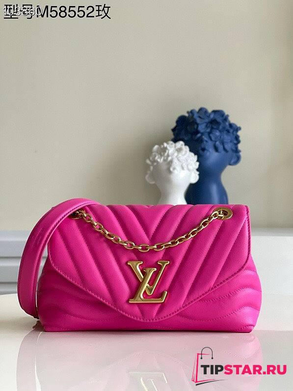 LV New Wave Chain Bag MM in agathe rose M58553 24cm - 1