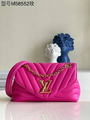 LV New Wave Chain Bag MM in agathe rose M58553 24cm - 1