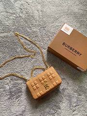 Burberry Lola bag quilted lambskin in camel 17cm - 1