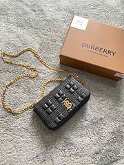 Burberry Lola bag quilted lambskin in black 17cm - 1