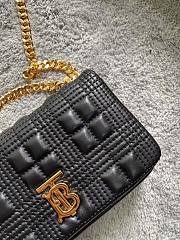 Burberry Lola bag quilted lambskin in black 17cm - 4