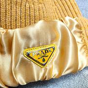 Prada wool & silk hat in yellow - 5