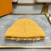 Prada wool & silk hat in yellow - 3
