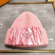 Prada wool & silk hat in pink - 1