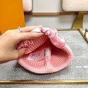 Prada wool & silk hat in pink - 4