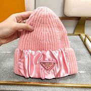 Prada wool & silk hat in pink - 2