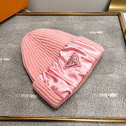 Prada wool & silk hat in pink - 6
