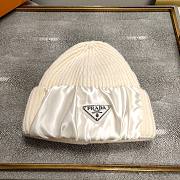 Prada wool & silk hat in white - 1